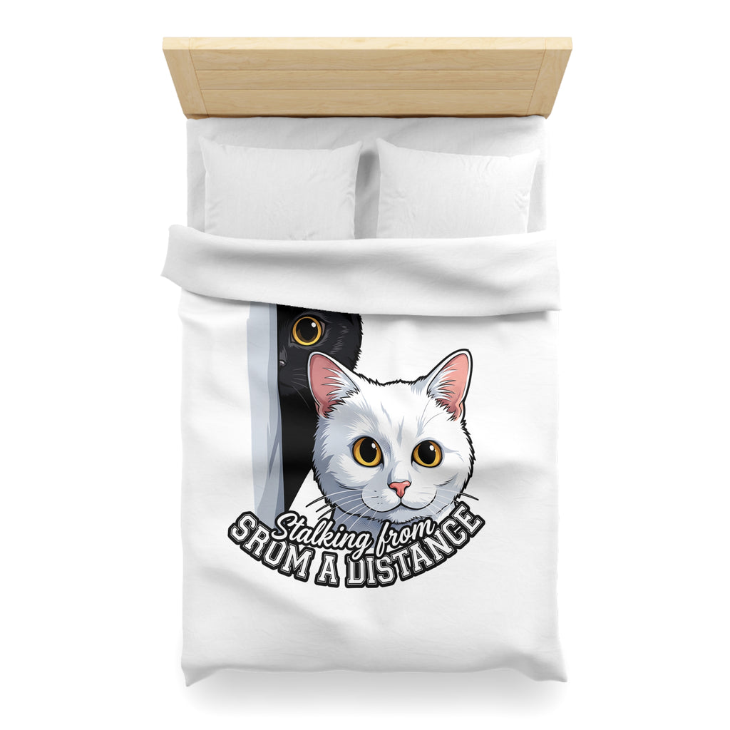 Cat Duvet Cover — "Stalking From Shum a Distance" Cute Cartoon Cats Bedding