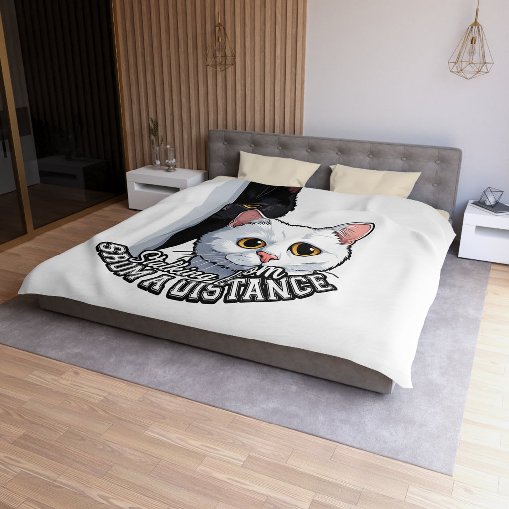 Cat Duvet Cover — "Stalking From Shum a Distance" Cute Cartoon Cats Bedding