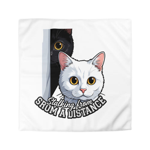 Cat Duvet Cover — "Stalking From Shum a Distance" Cute Cartoon Cats Bedding
