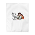 Microfiber Duvet Cover – "Life Is Better With Cats" Cat Lover Bedding