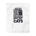 Duvet Cover — "Never Trust a Man Who Doesn't Like Cats" Cute Black Cat Bedding