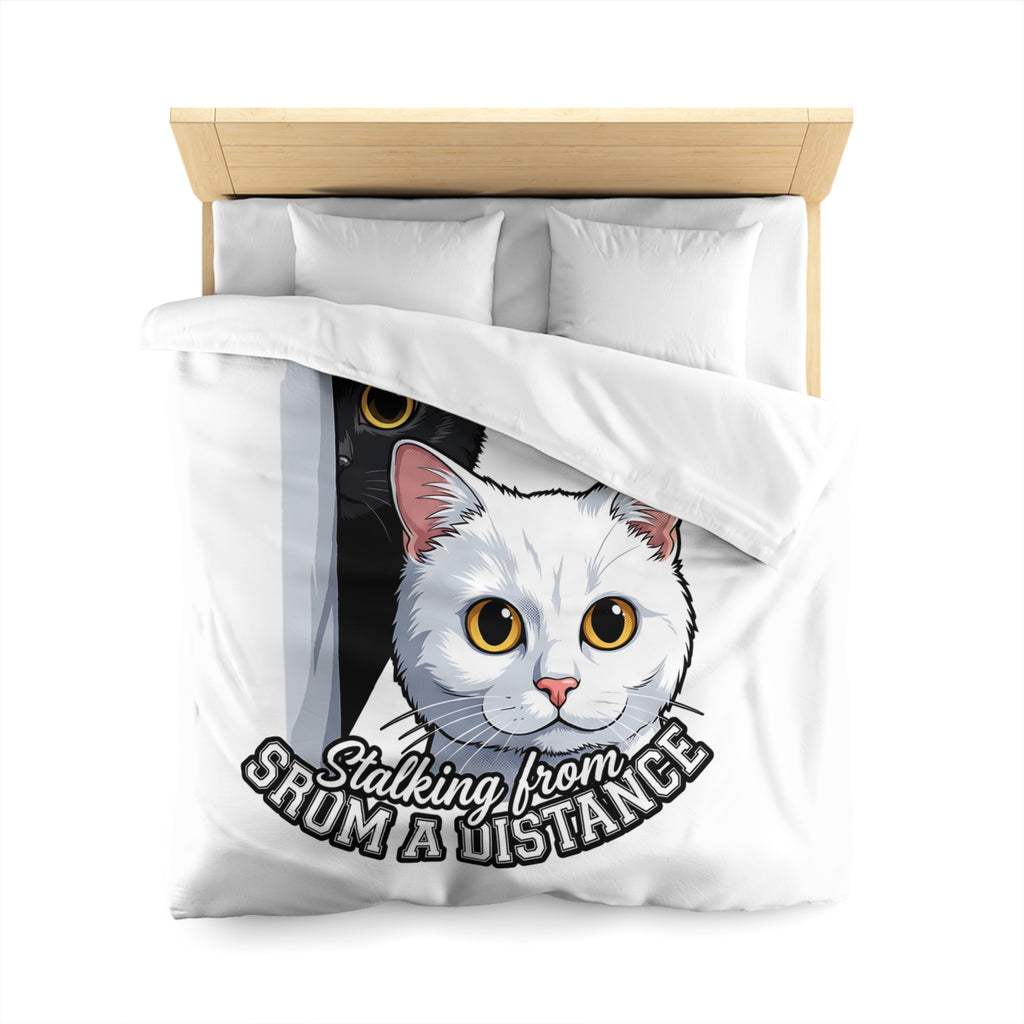 Cat Duvet Cover — "Stalking From Shum a Distance" Cute Cartoon Cats Bedding