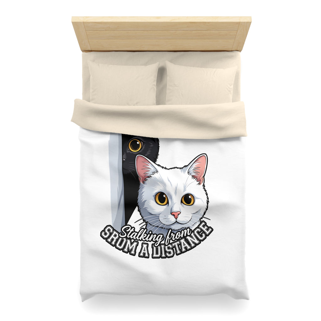 Cat Duvet Cover — "Stalking From Shum a Distance" Cute Cartoon Cats Bedding